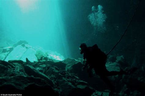 South Australia Police Officers Dive 120 Metres Underwater In Sinkholes Near Mount Gambier