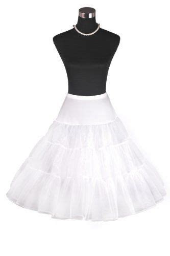 Flora S Vintage Rockabilly Net Swing Petticoat Length White Skirt Flora Amazon