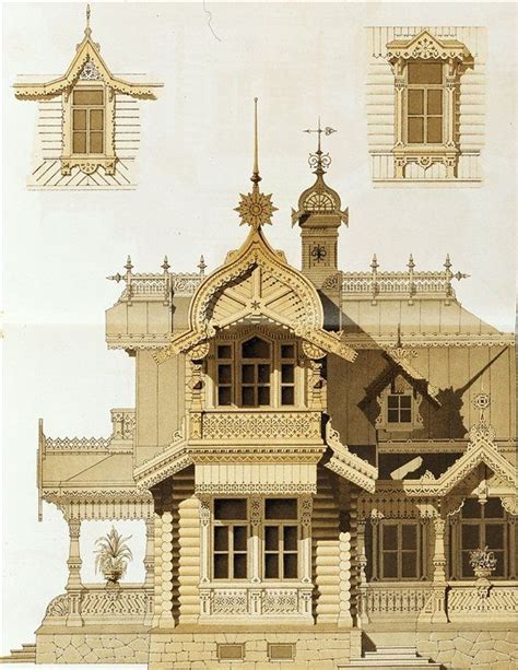 Prerevolutionary Architecture | Russian architecture, Architecture blueprints, Wooden architecture