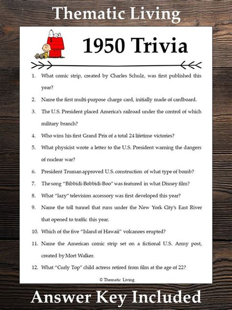 50 Trivia Questions And Answers Printable Challenge Your Knowledge