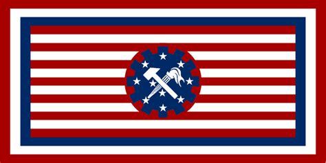 I Made A Syndicalist Commonwealth Of America Flag Since The Current One