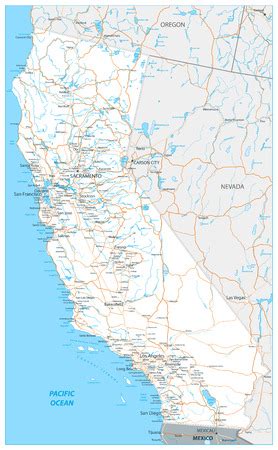 Vector Of Map Of California State ID 122881069 Royalty Free Image