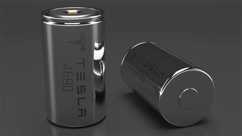 Lithium Battery Tesla 4680 3d Model 15 3ds Blend C4d Fbx Max