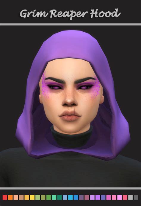 Grim Reaper Hood Sims 4 I Just Edited The Hood Silly Mai