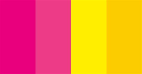 Pink With Yellow Color Scheme Pink