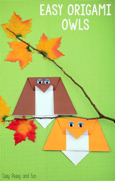 Simple Origami Owl Origami For Kids Origami Easy Kids Origami