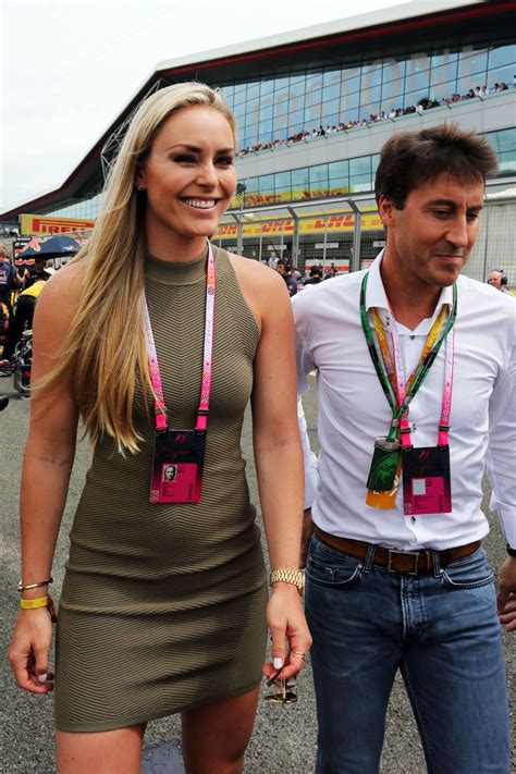 Lindsey Vonn In Mini Dress At The Formula One British Grand Prix In