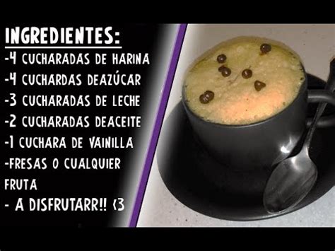 Pasos 1preparar una flanera apta para microondas con caramelo liquido (la receta la podes encontrar en mi recetario como salsa de caramelo para postres y helados). Bizcocho de microondas // en menos de 5 minutos - YouTube