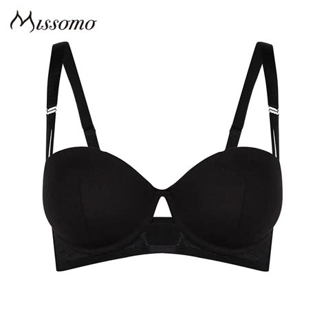 buy missomo 2017 new fashion women sexy solid color bra cut out push on