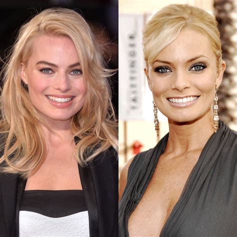 celebrity doppelgangers they don t only look alike they even sound alike margot robbie and