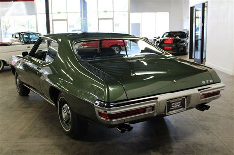 1970 Pontiac Gto 164 Miles Pepper Green Hardtop For Sale Pontiac Gto
