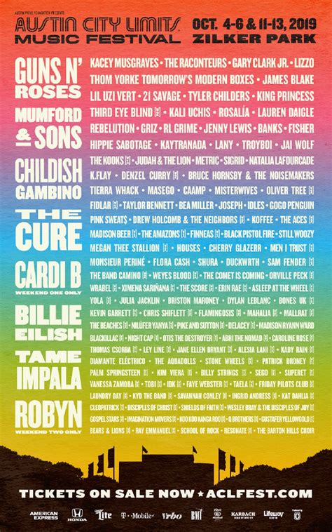 Playing artists from the show, festival, and venue, the radio. Austin City Limits 2019 | Preview | Grateful Web