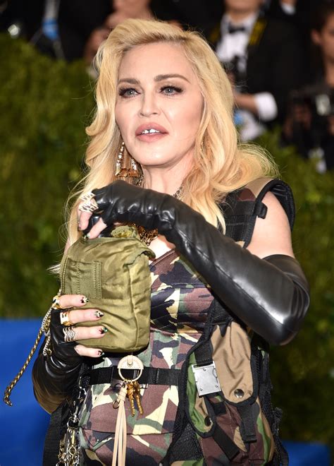 Is Madonna wearing camo at the 2017 Met Gala?