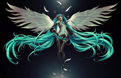 Anime Girl Anime Wings Hd Hd Wallpaper