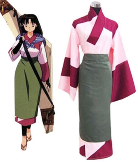 Hot Anime Inuyasha Sango Cosplay Costume Kimono Dress Custom Made Ebay
