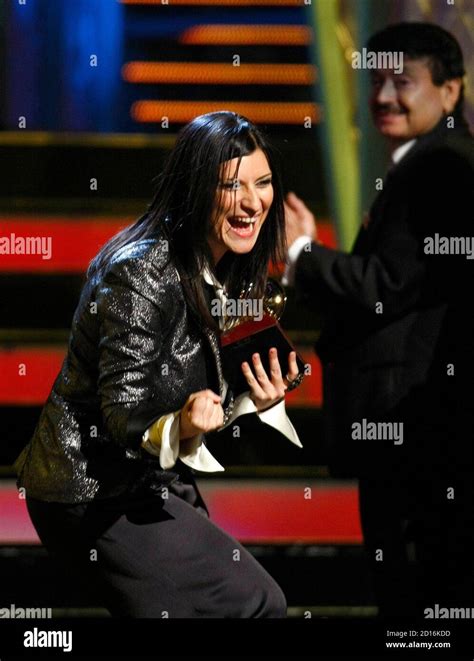 Italian Singer Laura Pausini Reacts To Winning The Grammy For Best