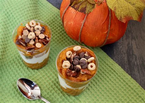 Pumpkin Pie Parfaits Are Made With Layers Of Creamy Greek Yogurt And