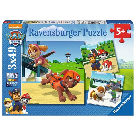 Ravensburger Puzzle 3 X 49 Teile Paw Patrol Team Auf 4 Pfoten K