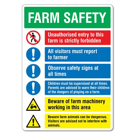 Farm Safety Sign The Signmaker