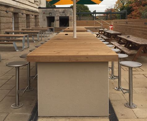 Bespoke Outdoor Bar Stools University Of Nottingham Benchmark