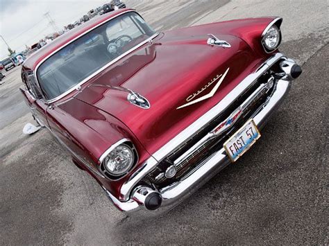 57 Chevrolet In Candy Apple Red Candy Apple Red Super Chevy