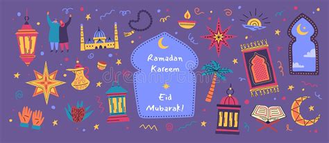 Cartoon Ramadan Lanterns Stock Illustration Illustration Of Lanterns