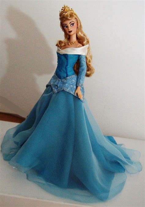 walt disney´s classic beauty aurora in her blue gown an ooak doll made by lulemee