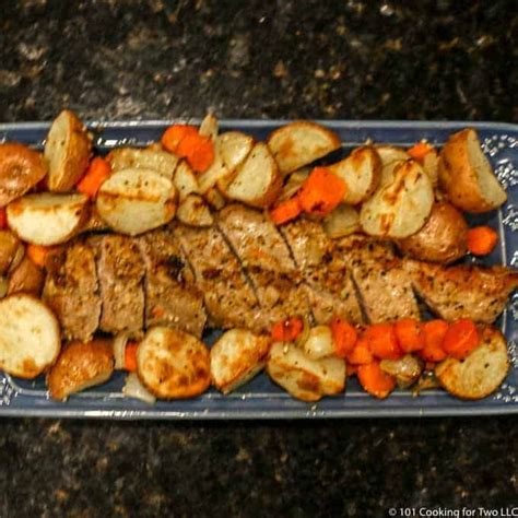 Sprinkle chopped scallions on top. Roasted Pork Tenderloin with Potatoes and Carrots | Recipe ...