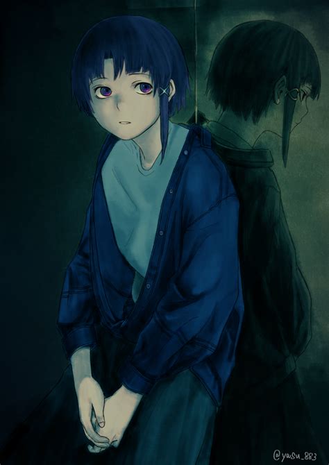 Lain Iwakura By Pixiv Id 11617762 Anime Lie Art Reference
