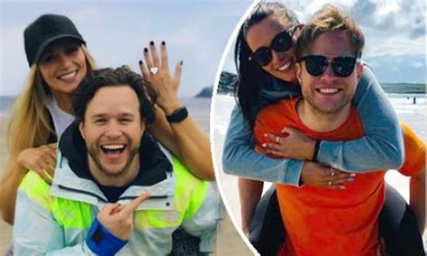 Newly Engaged Olly Murs And Fiancée Amelia Tank Recreate Photo Three Years Apart