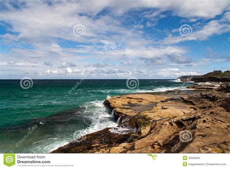 Beautiful Ocean Scene Stock Photo Image Of Land