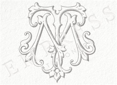 A Gorgeous Vintage Style Monogram Designed To Use For A Lifetime Make