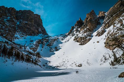 Emerald Lake Trail In Winter Rocky Mountain National Park Colorado