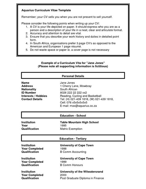 · planned and led required training session for teaching assistants and new composition teachers. Cv Template Za | Job cover letter, Curriculum vitae ...