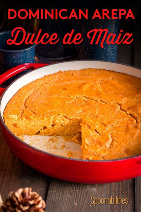 Dominican Arepa Dulce De Maiz Cornmeal Coconut Cake Pumpkin Recipe Food Sweet Cornbread