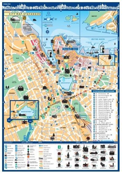 City Map Of Stavanger English Edition Stavanger Guide Maps