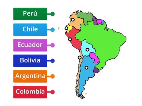 Ubicación geográfica de los Incas Диаграмма с метками