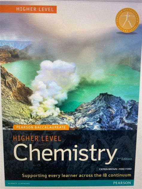 Ib Higher Level Chemistry 2nd Edition Pearson Textbook Worked