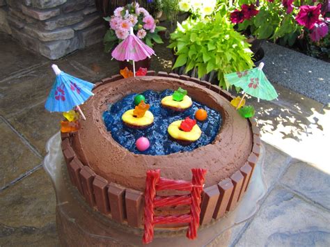 Swimming Pool Cake Pool Birthday Cakes Swimming Pool Cake Pool Cake