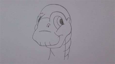 How To Draw Littlefoot From The Land Before Time Youtube