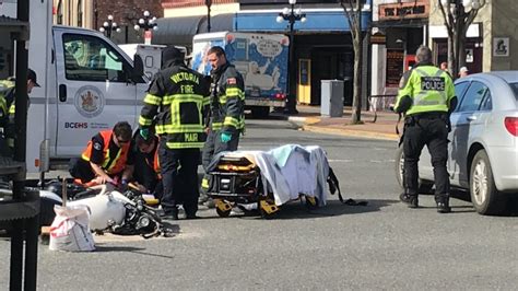 Motorcyclist Taken To Hospital After Victoria Crash Ctv News