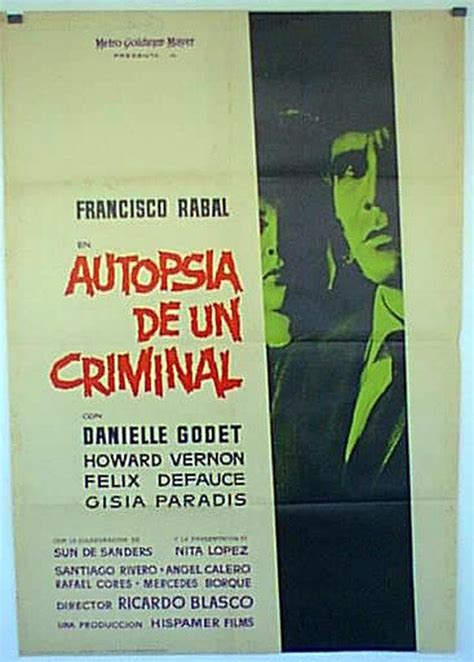 Autopsia De Un Criminal 1963dir Ricardo Blascocast Francisco