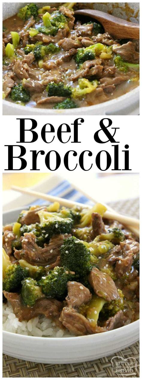 Before preparing the recipe, rinse the beef off twice and dry on paper towels. EASY BEEF & BROCCOLI - Butter with a Side of Bread