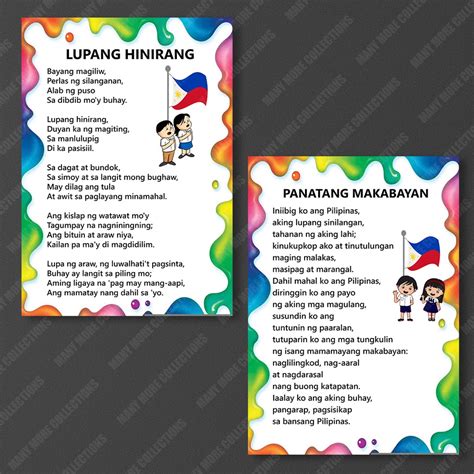 Laminated Chart Panunumpa Sa Watawat Ng Pilipinas Edu Vrogue Co