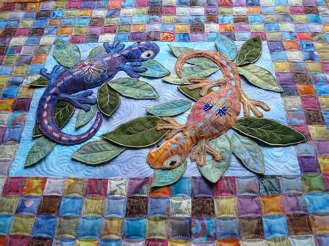 Gecko Fabulous A Wall Hanging Animal Quilts Applique Quilts