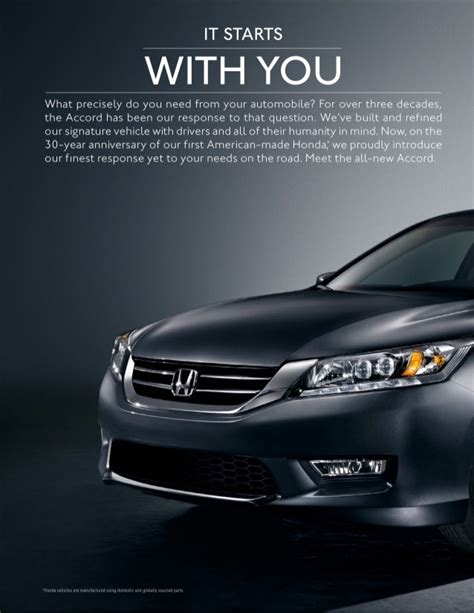 2013 Honda Accord Brochure