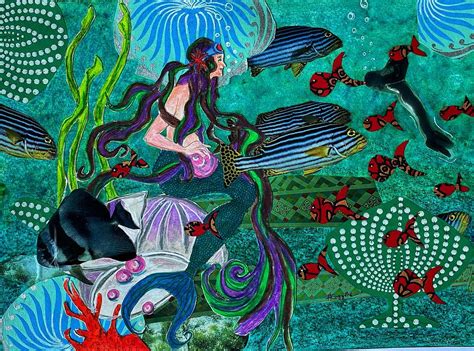 Folly Mermaid Painting By Heather Coggins Fine Art America