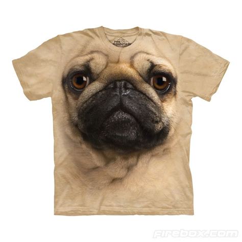 Big Face Pug T Shirt Lol Dog Face Animal Tshirt Dog Tshirt