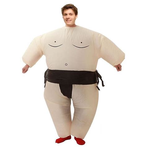 inflatable sumo wrestling fat suit blow up fancy dress funny costume halloween novelty