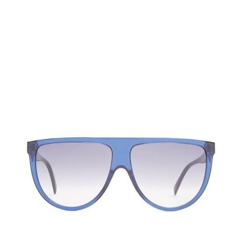 Céline Eyewear Shadow Aviator D Frame Acetate Sunglasses 430 Liked On Polyvore Featuring